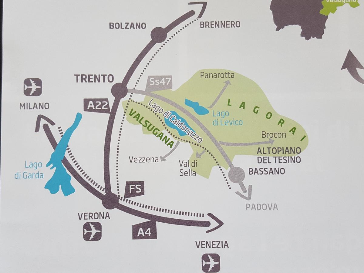 Masetto Egidio Eco-Agritur Villa Strigno ภายนอก รูปภาพ